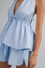 ILA HALTER TOP AND MINI SKIRT SET