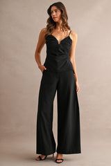 EZRA RUCHED TOP AND SIDE PINTUCK PANTS