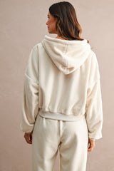 MARIA FLEECE HOODED ZIP UP AND PANTS SET