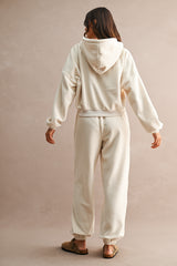 MARIA FLEECE HOODED ZIP UP AND PANTS SET