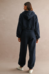 MARIA FLEECE HOODED ZIP UP AND PANTS SET