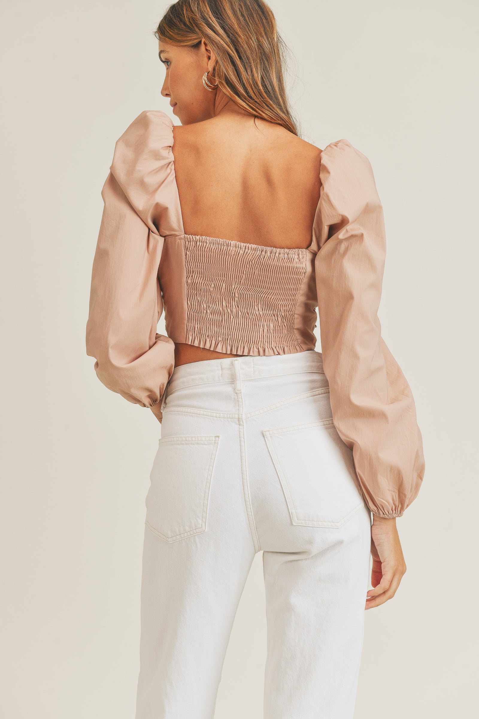 ANGEL FRONT RIBBON SELF TIE TOP – Mable Clothing