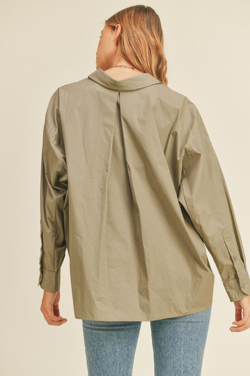 JOANNA OVERSIZED BUTTON DOWN SHIRT