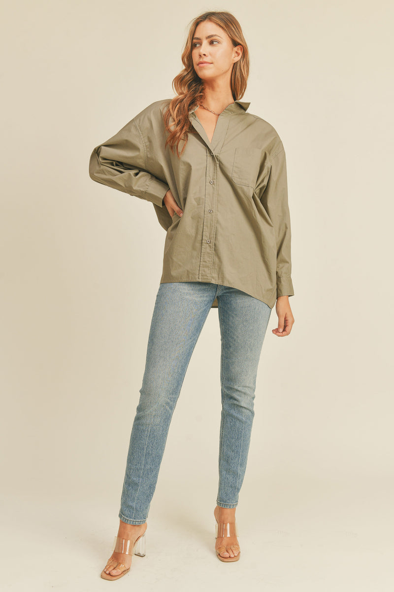 JOANNA OVERSIZED BUTTON DOWN SHIRT