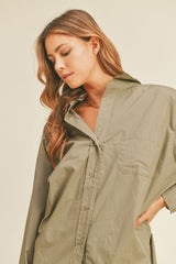 JOANNA OVERSIZED BUTTON DOWN SHIRT