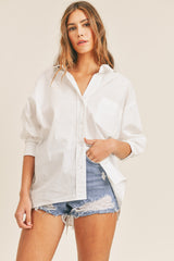 JOANNA OVERSIZED BUTTON DOWN SHIRT