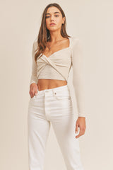 JAYLENE LONG SLEEVE CROP TOP