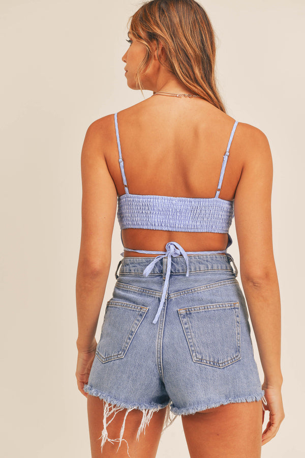 CHANDLER SPAGHETTI STRAP CROP TOP