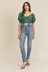 AVELYN  WAIST DRAWSTRING TOP