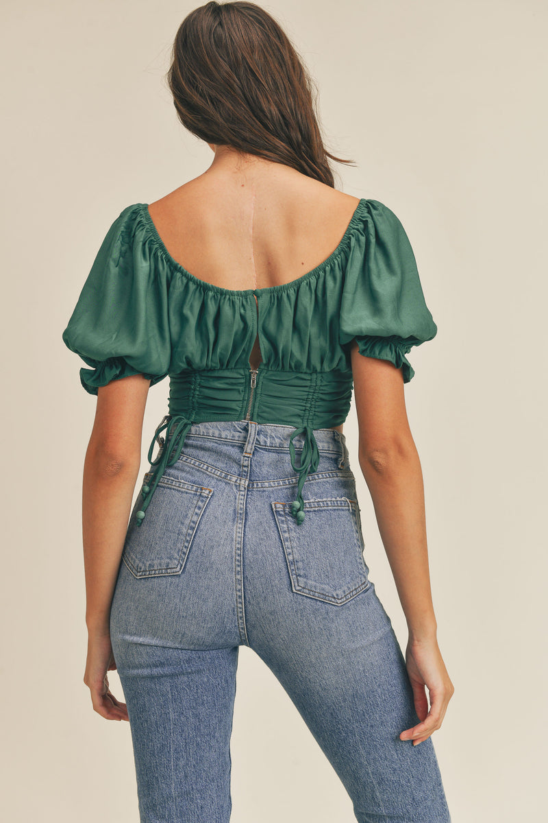 AVELYN  WAIST DRAWSTRING TOP