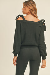 ALEXIS OFF SHOULDER SWEATER