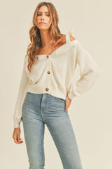 ALEXIS OFF SHOULDER SWEATER