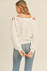 ALEXIS OFF SHOULDER SWEATER