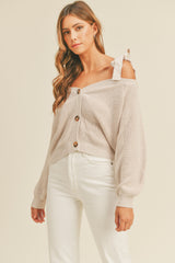 ALEXIS OFF SHOULDER SWEATER