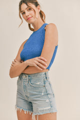 LEONA SLEEVELESS SWEATER TOP