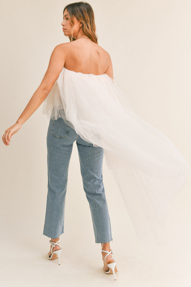 ISOLINE MESH LAYERED HIGHT&LOW TOP