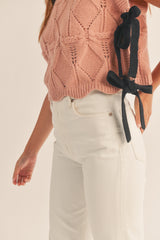 VEGA SIDE BOW KNIT TOP