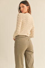 QUINCY MOCK NECK KNIT TOP