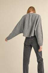 ULANI ROUND NECK CAPE SWEATER