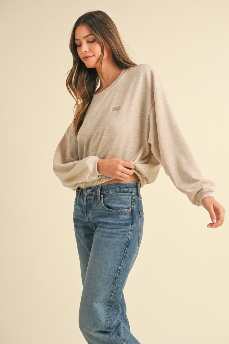 VESPERA ROUND NECK CROP TOP