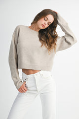 SAWYER BACK BOW KNIT TOP