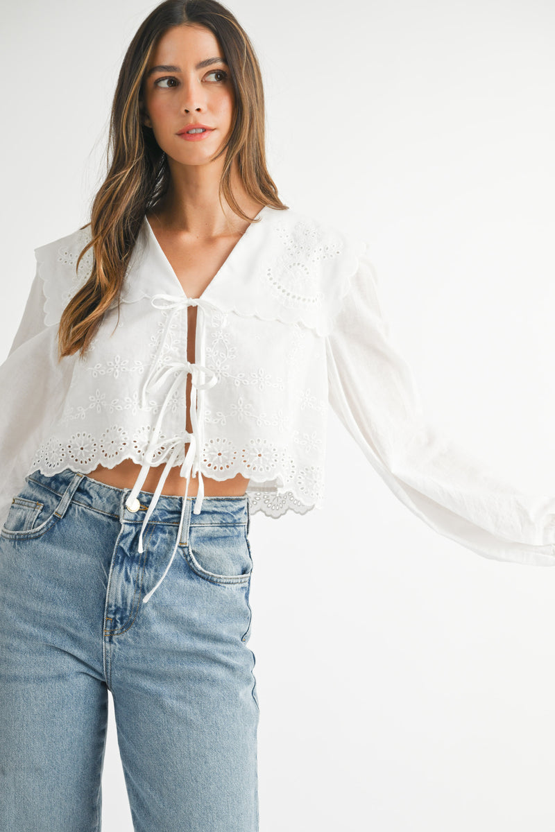 ERIN LONG PUFF SLEEVE TOP