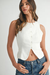 KARTER BUTTON FRONT VEST