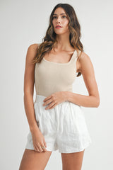 MELISSA OPEN BACK RIBBED BODYSUIT
