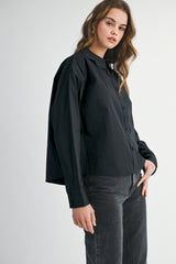 JAYLEE SCALLOPED EDGE COLLAR SHIRT