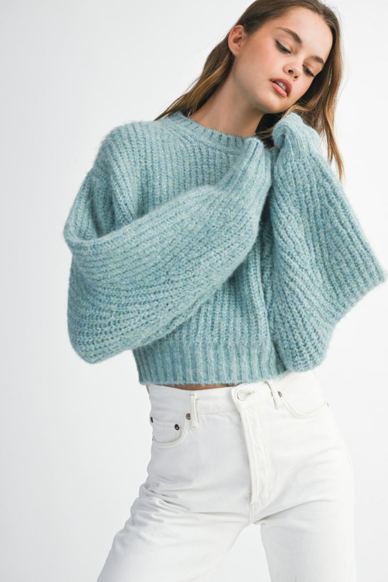 ZARIYAH SLOUCHY SLEEVE PULLOVER