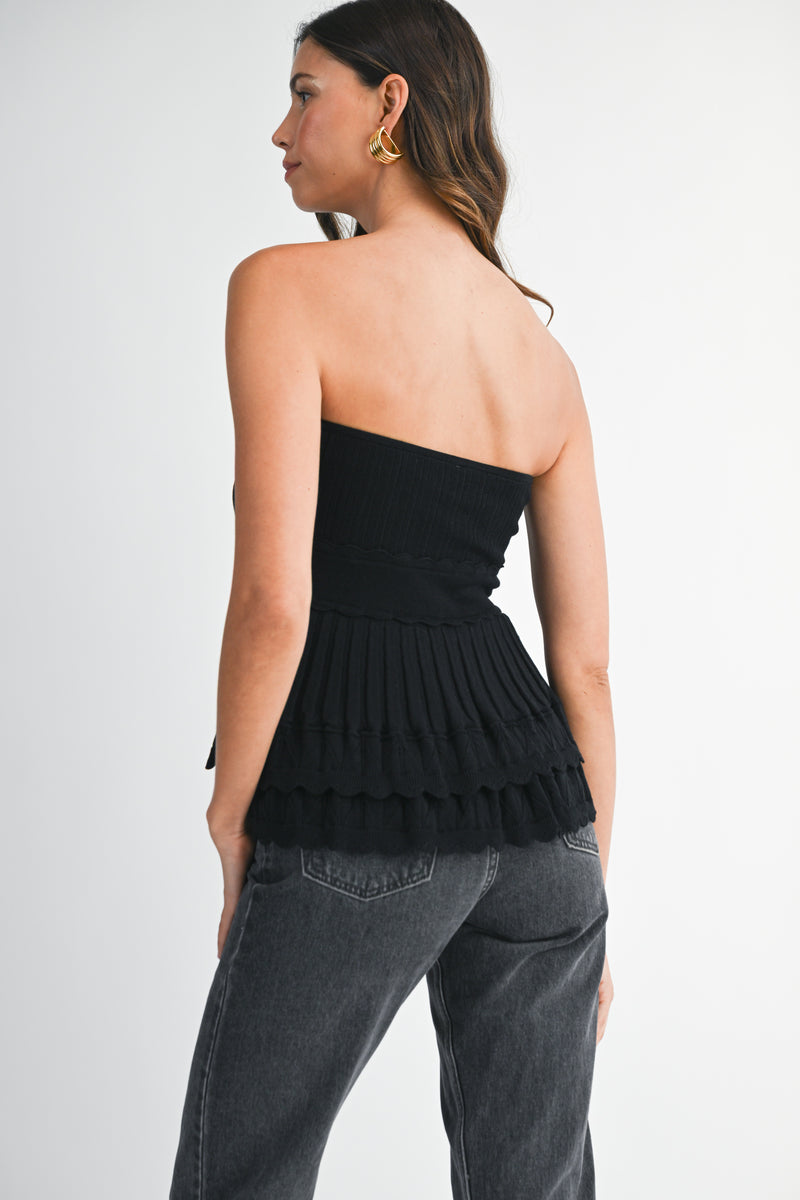 LOLA SLEEVELESS KNIT MINI TOP