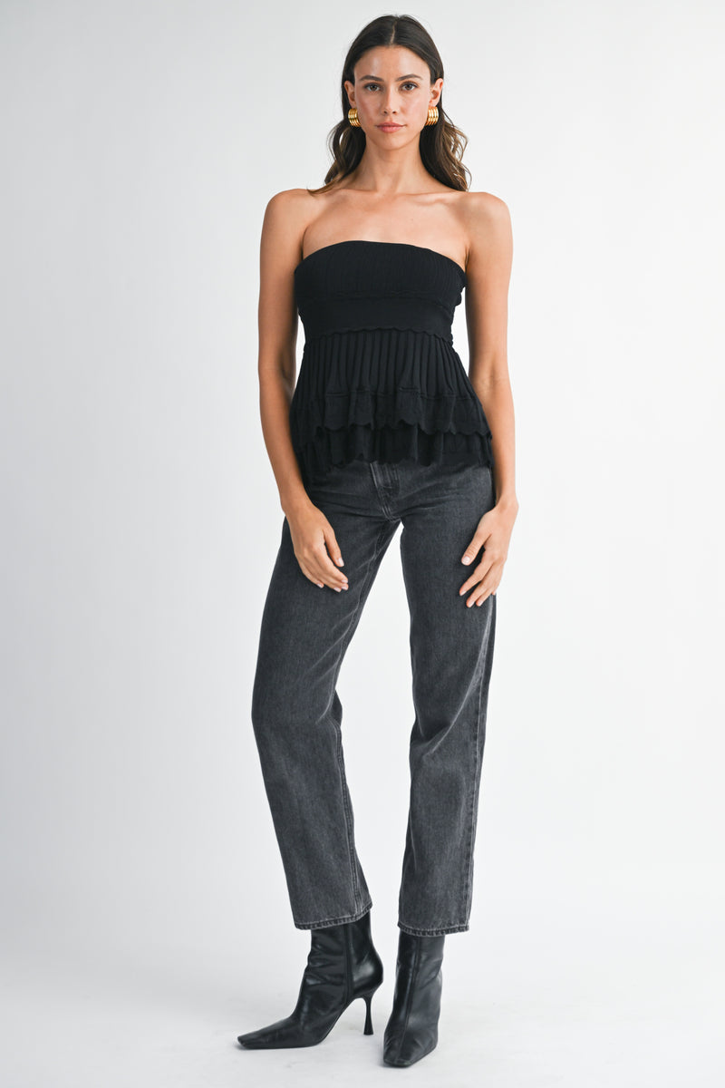 LOLA SLEEVELESS KNIT MINI TOP