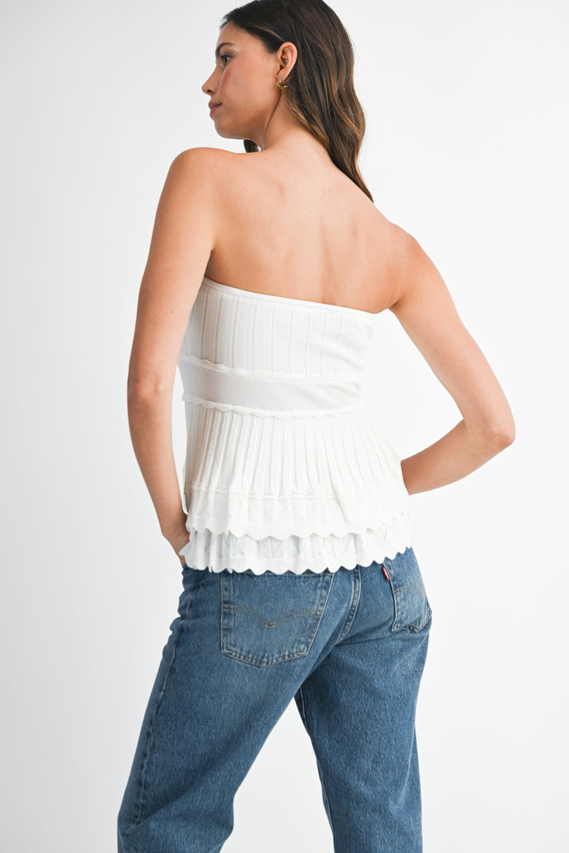 LOLA SLEEVELESS KNIT MINI TOP