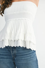 LOLA SLEEVELESS KNIT MINI TOP
