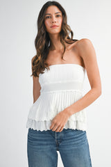 LOLA SLEEVELESS KNIT MINI TOP