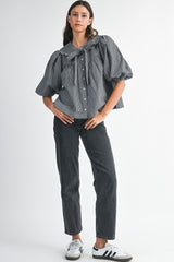 REINHELD SCALLOPED DETAIL PLAID SHIRTS
