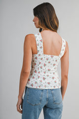 DANI FLORAL PRINTED SLEEVELESS TOP