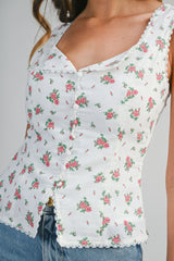 DANI FLORAL PRINTED SLEEVELESS TOP