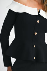 AMIYAH OFF SHOULDER KNIT TOP