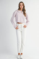 HARPER SCALLOP COLLAR SWEATER