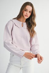 HARPER SCALLOP COLLAR SWEATER