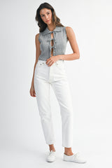 KRYSSA KNIT CROP VEST TOP