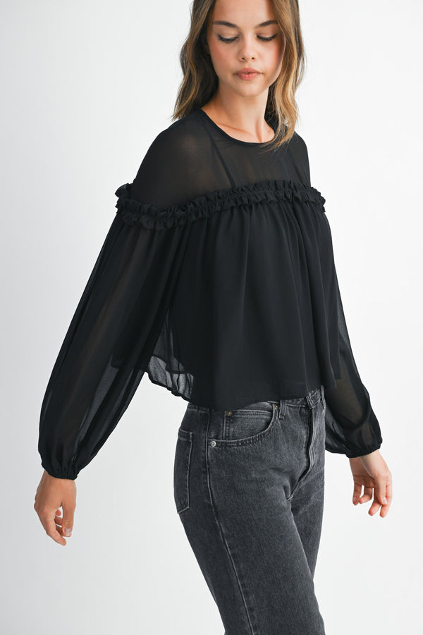 HARMONY CHIFFON BLOUSE
