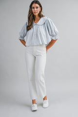 DOROTHY PETER PAN COLLAR BLOUSE