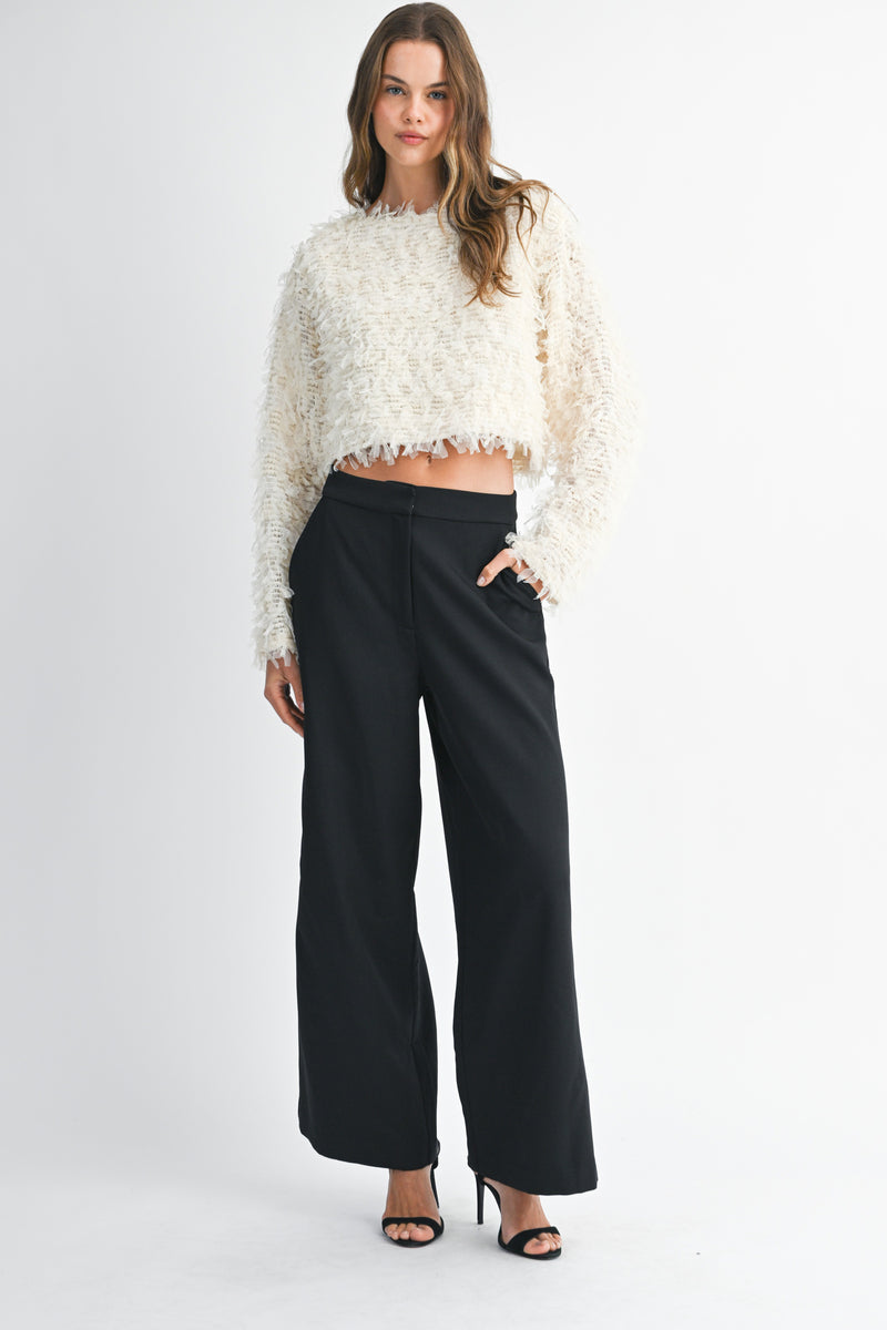 FELICITY FEATHER TEXTURED TOP