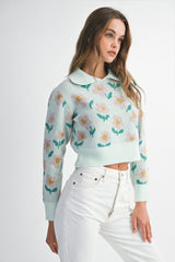CAMILLE FLORAL SWEATER TOP