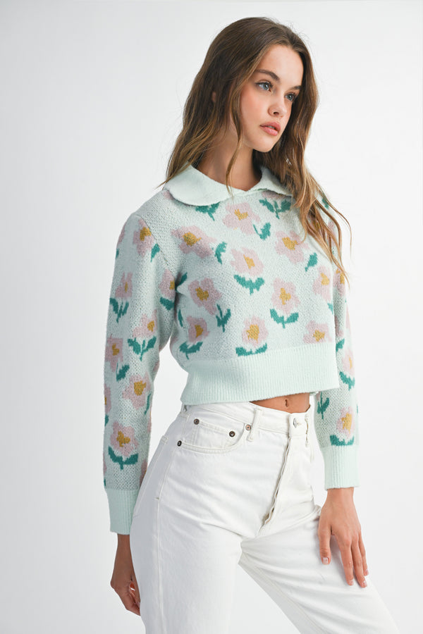 CAMILLE FLORAL SWEATER TOP