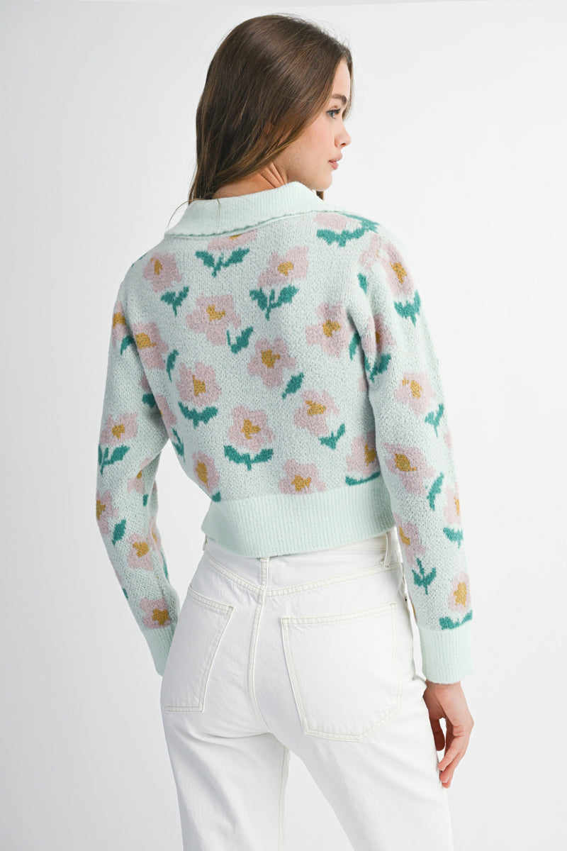 CAMILLE FLORAL SWEATER TOP