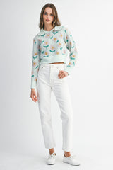 CAMILLE FLORAL SWEATER TOP
