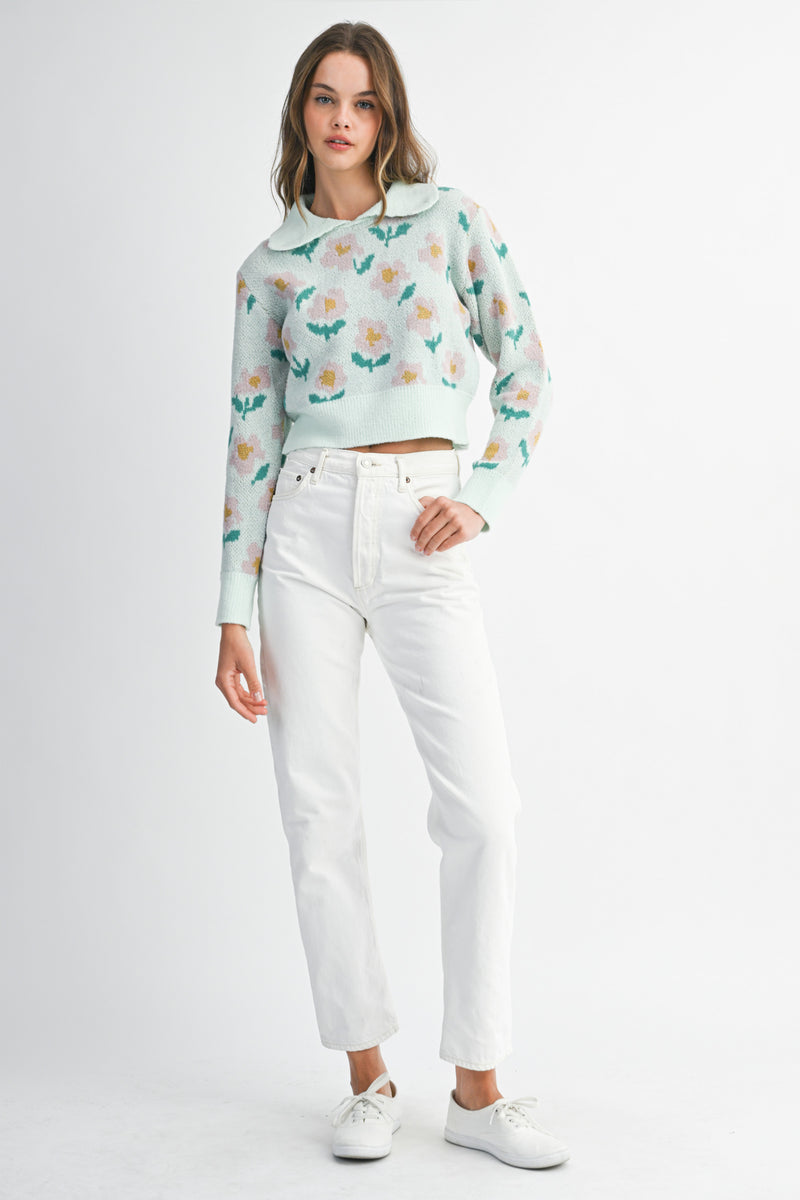 CAMILLE FLORAL SWEATER TOP